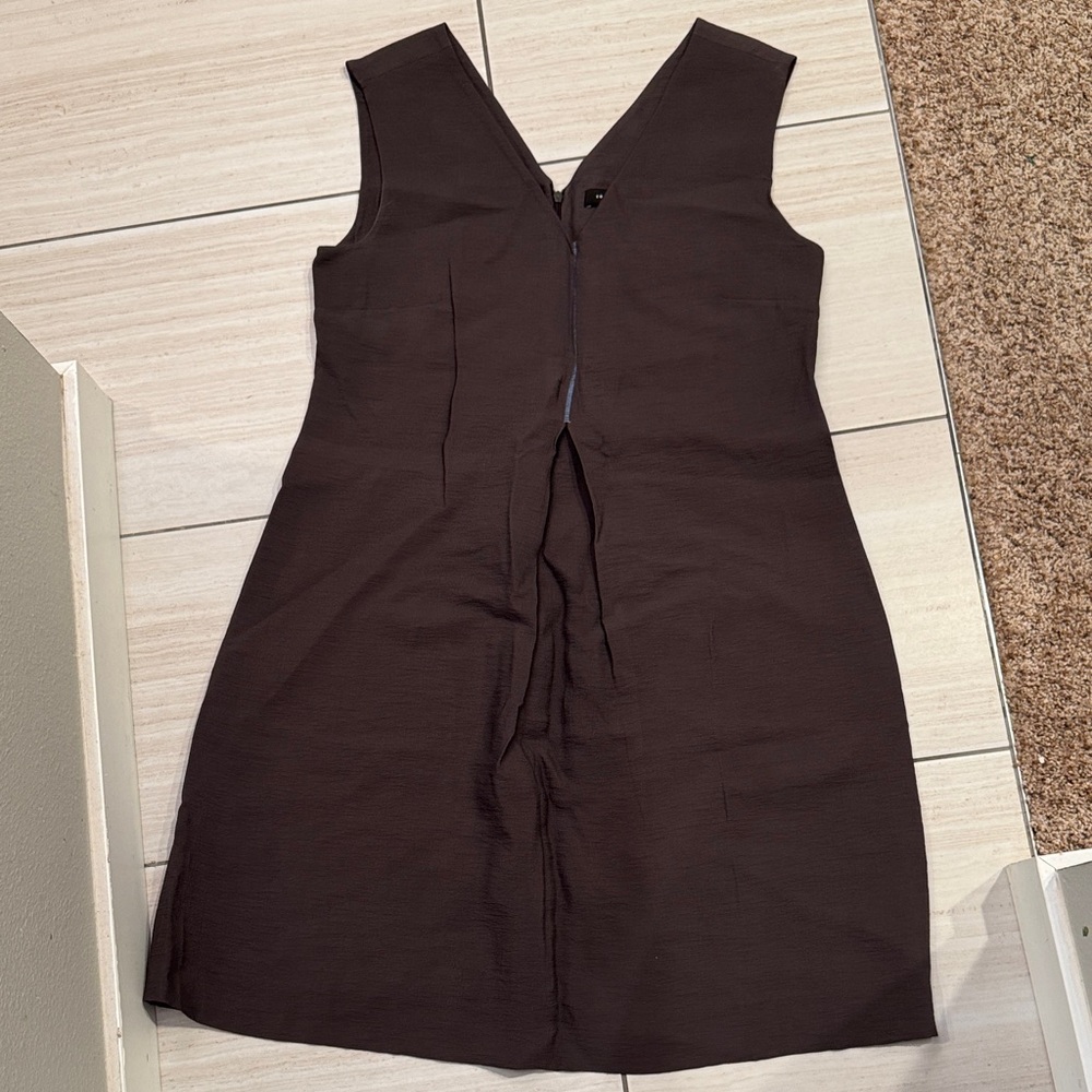 Cop.Copine Elegant Gray  Brown Dress